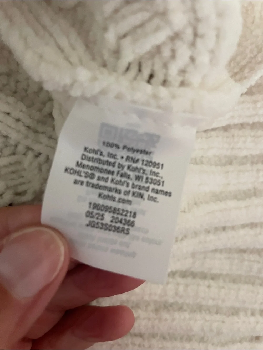 SO Cable Knit Sweater Off White Semi Cropped Size XS